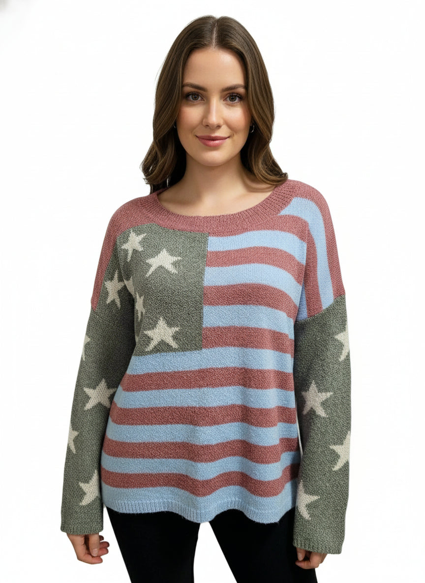 Stars & Stripes Knit Top