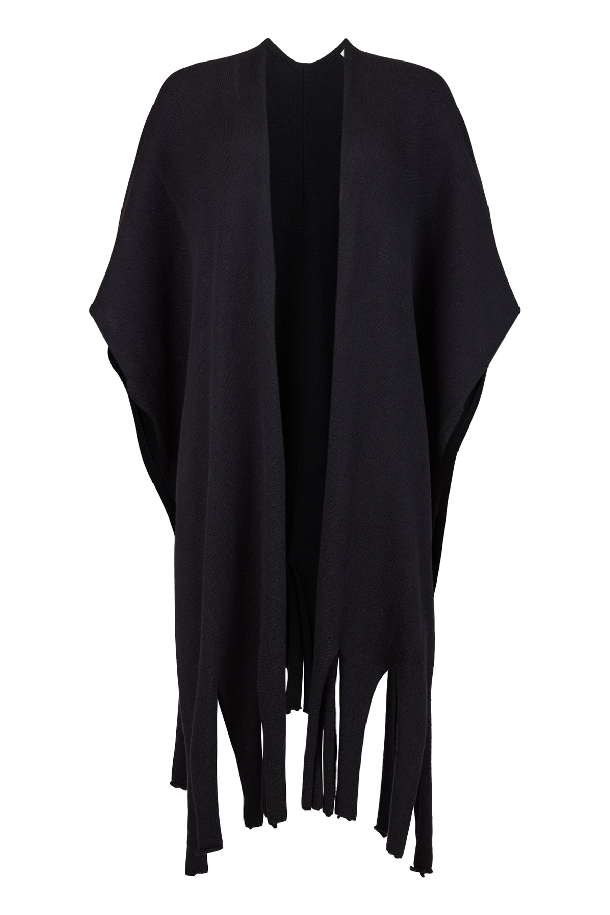 Black Sleeveless Cardigan