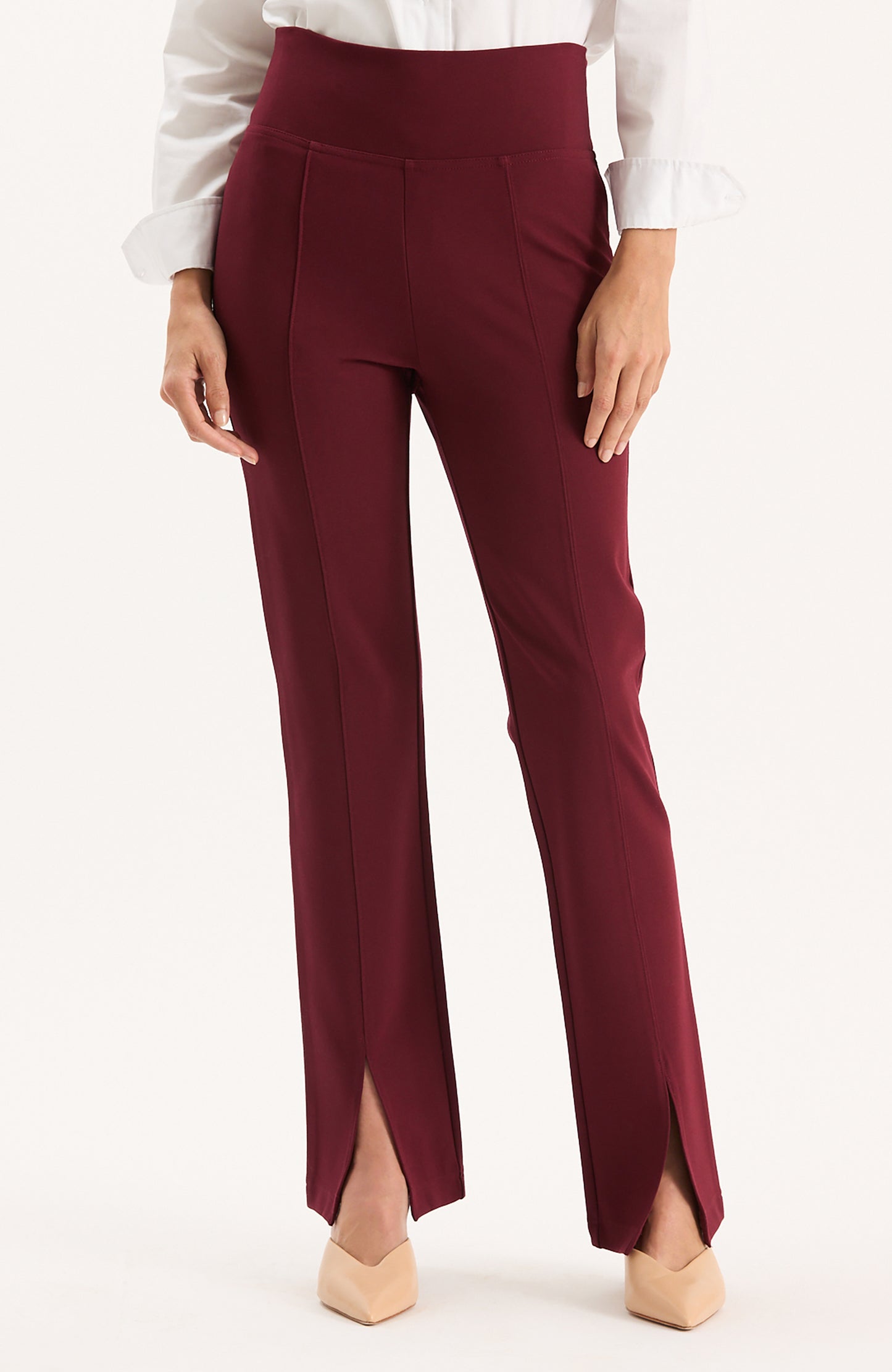 CRAN-RED CONTROL FIT SLIT PANTS