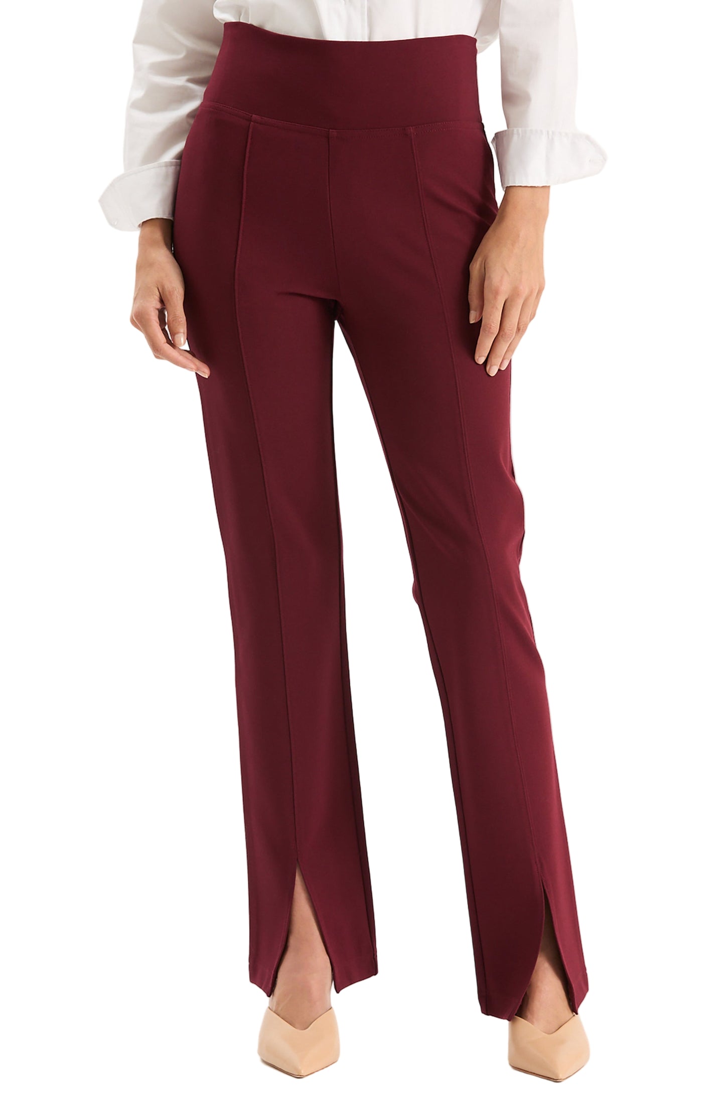 CRAN-RED CONTROL FIT SLIT PANTS