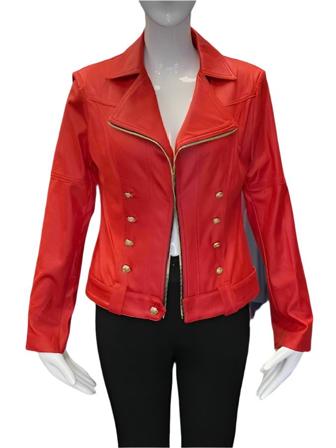 Ultra Suede Fire Red Jacket