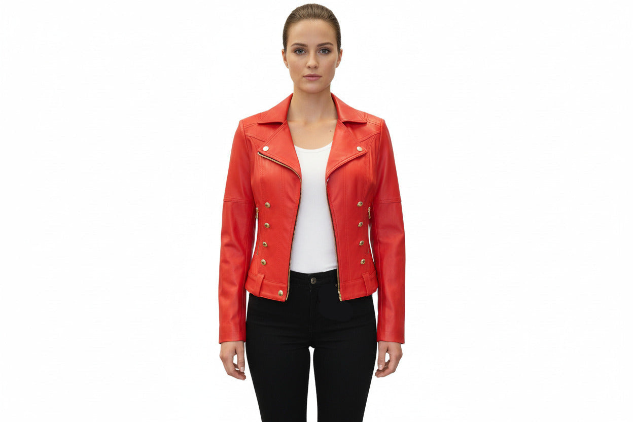 Ultra Suede Fire Red Jacket