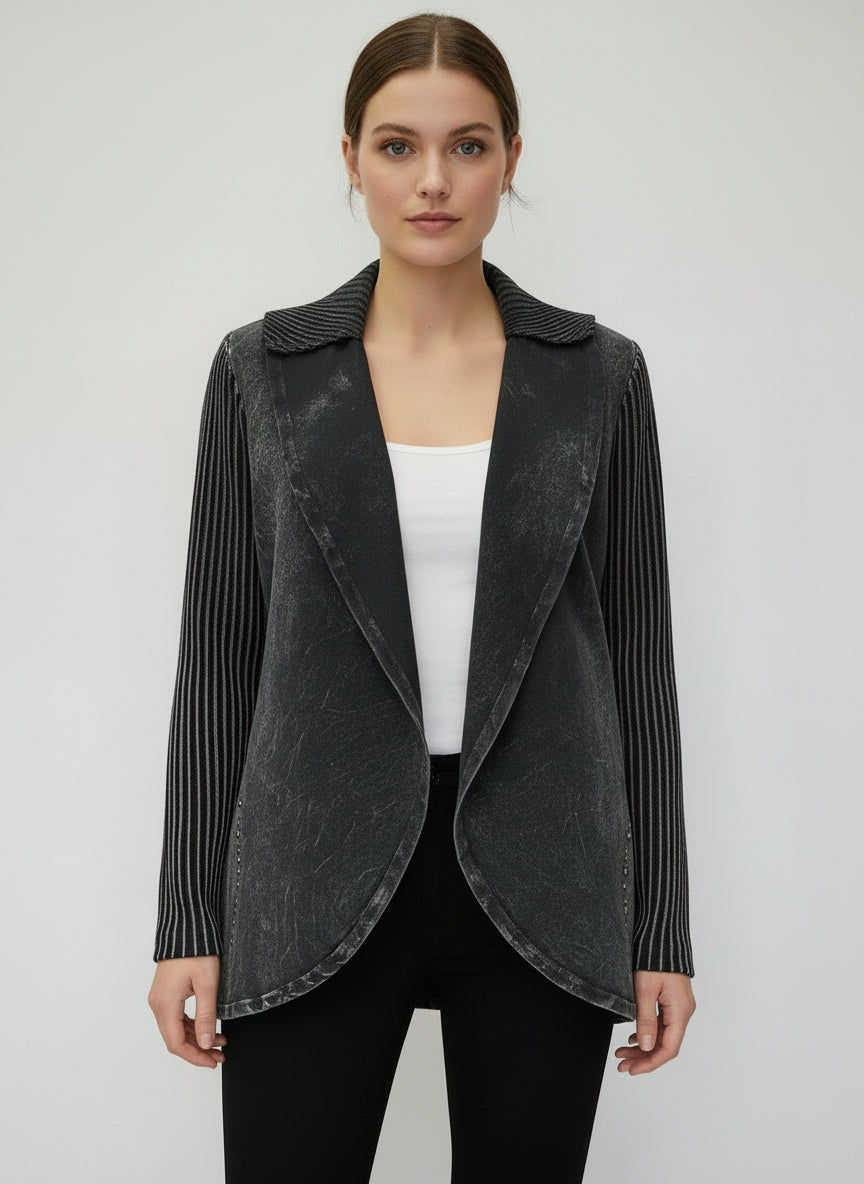 Ribbed Cotton Belmont Asphalt Jacket