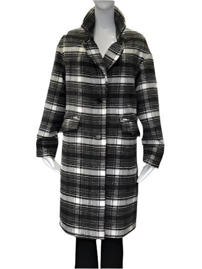 CLASSIC PLAID TRENCH COAT