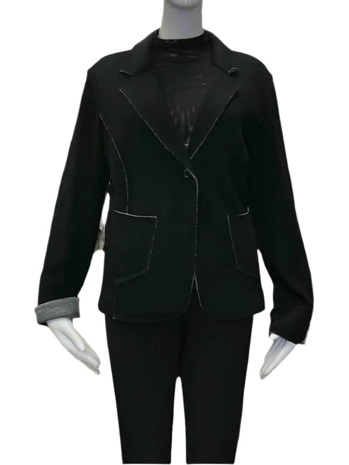 Soft Raw Edge Blazer