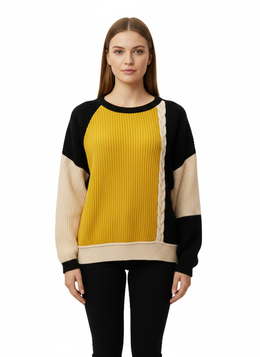 Ribbed Knit Multi Sweater