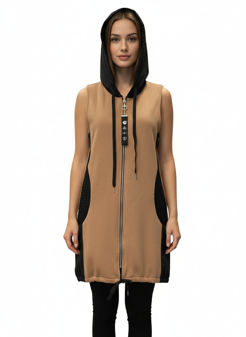 Sport Tan Zipper Vest