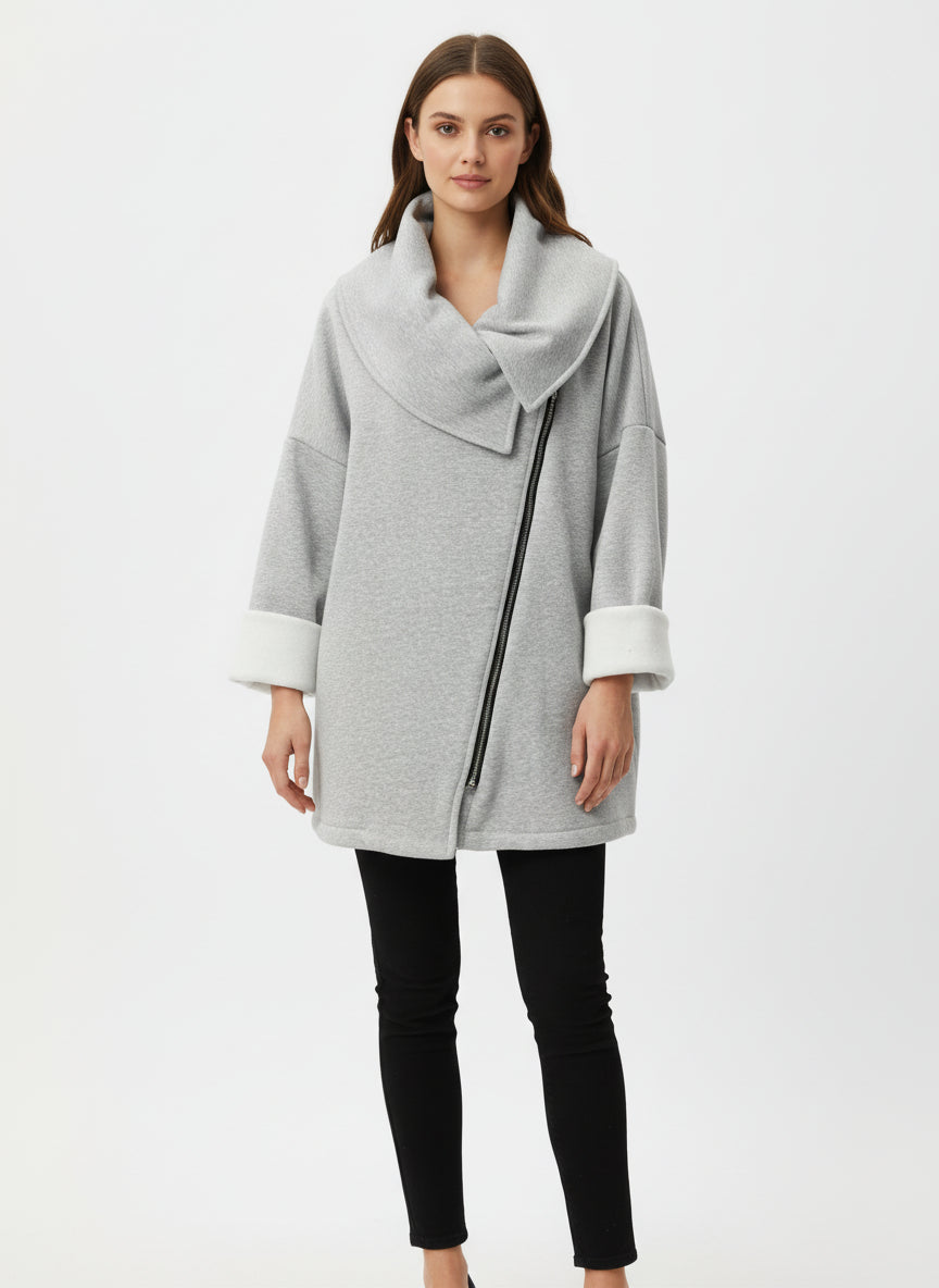 Pullover Grey Oversized Jacket