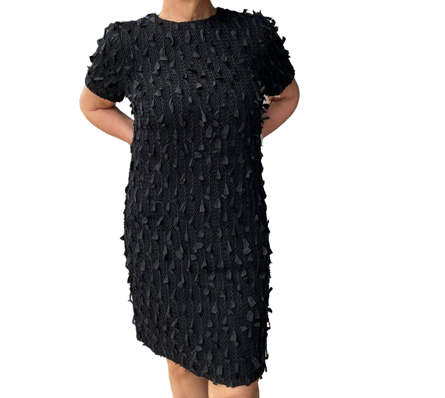 BLACK PROPELLER DRESS