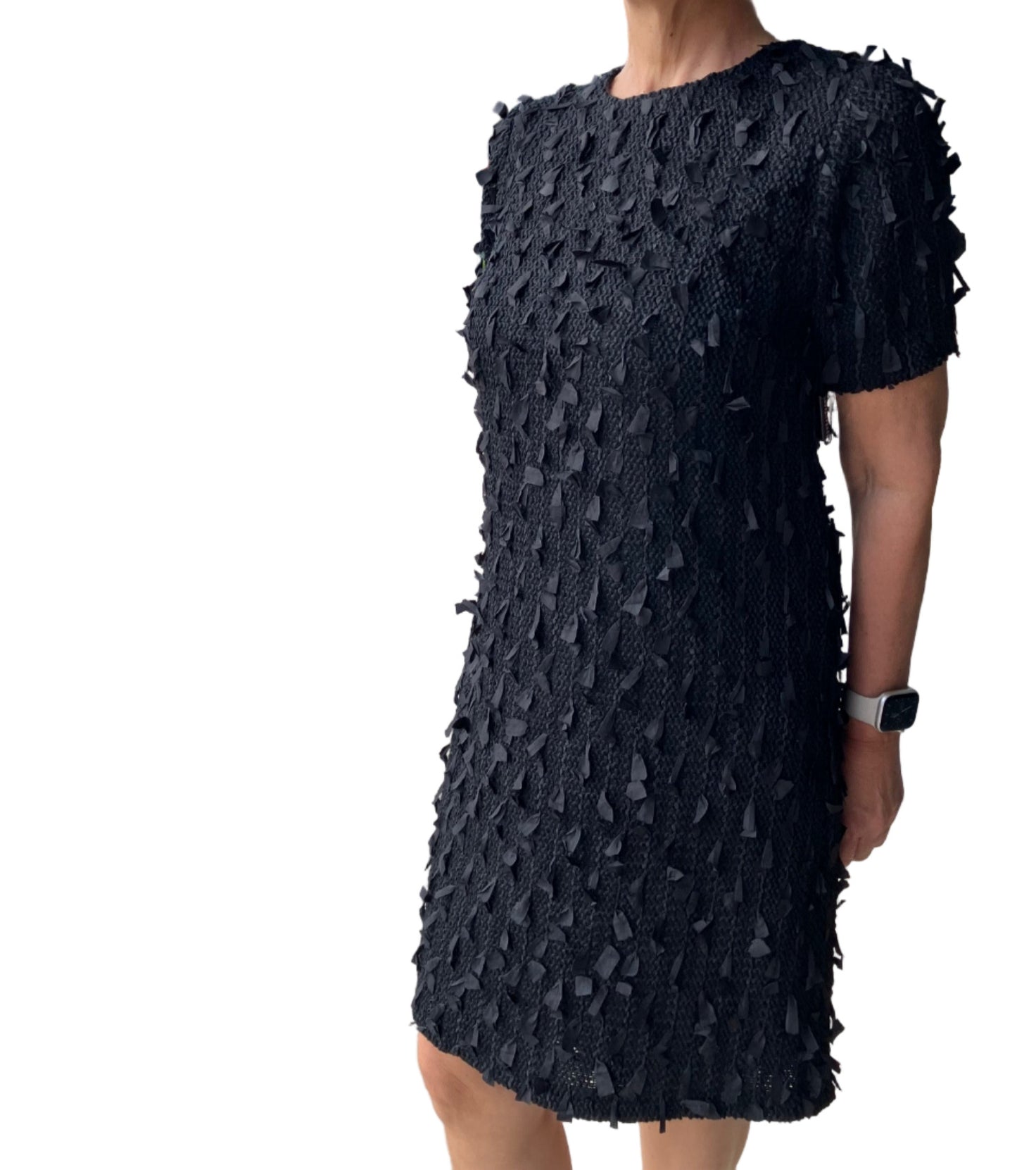 BLACK PROPELLER DRESS