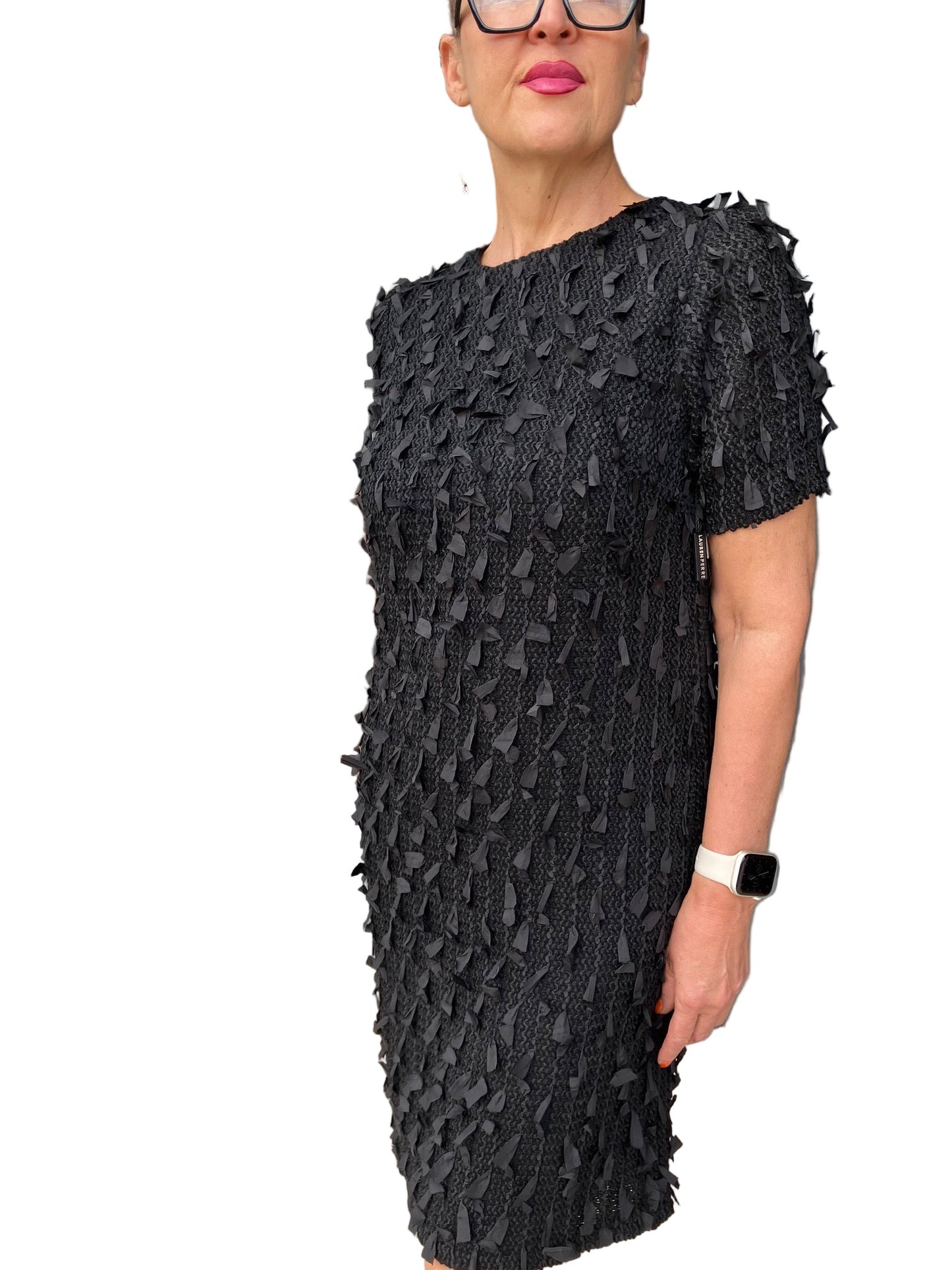 BLACK PROPELLER DRESS