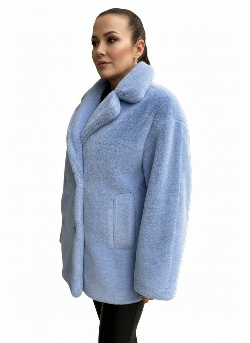 BABY BLUE FLATTER TOPCAOT