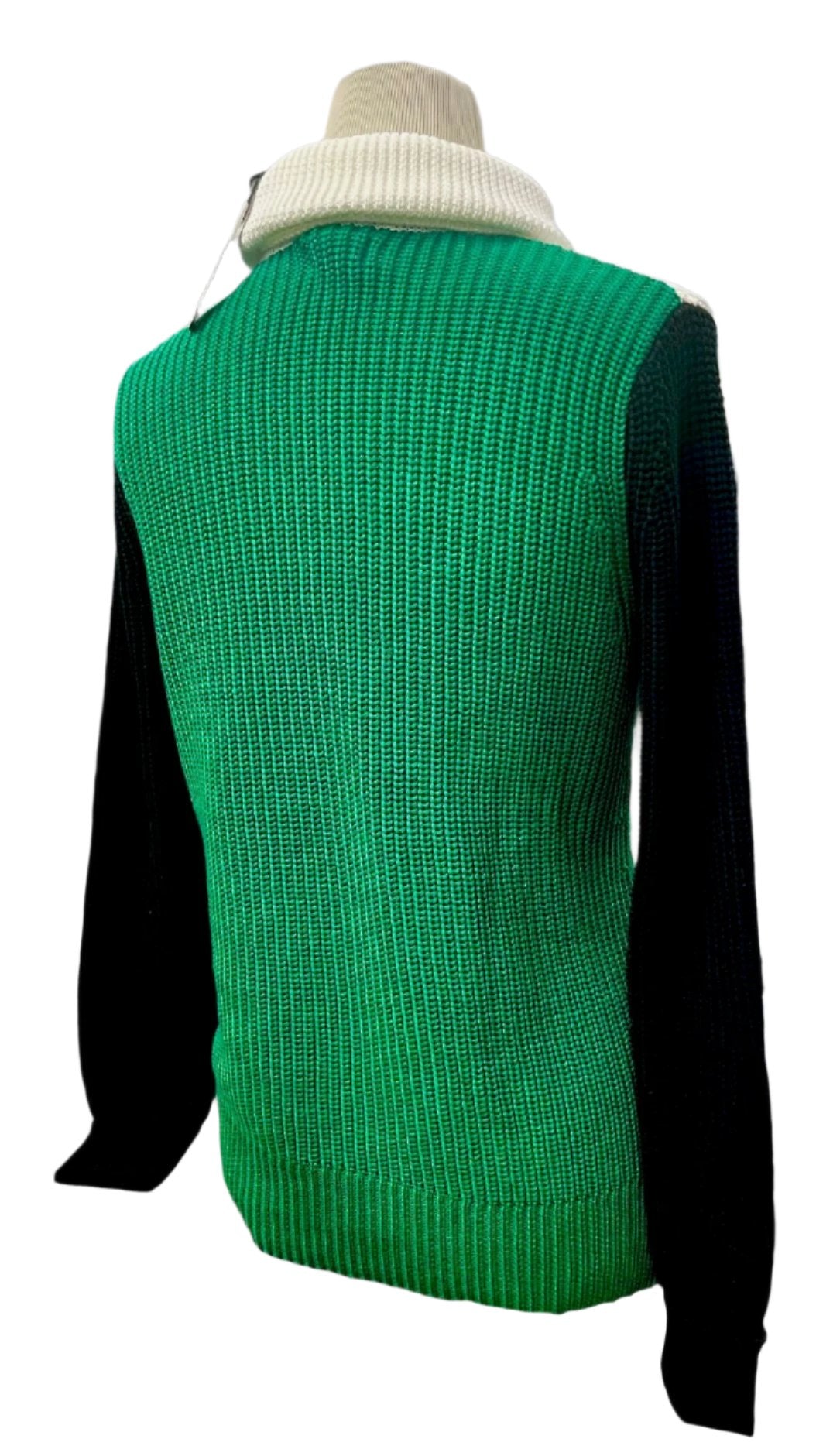 Knit Three-Tone Sweater