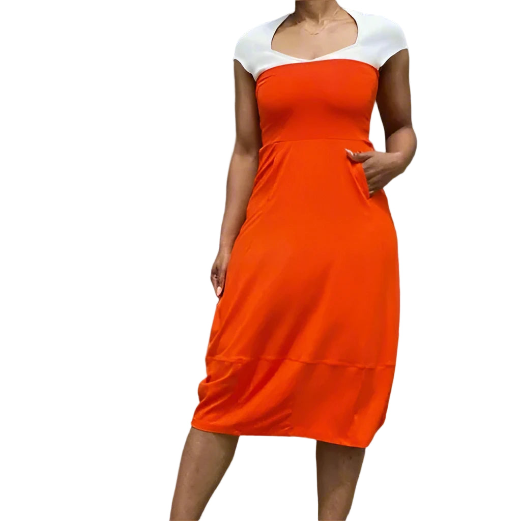 Orange Convertible Skirt/Dress