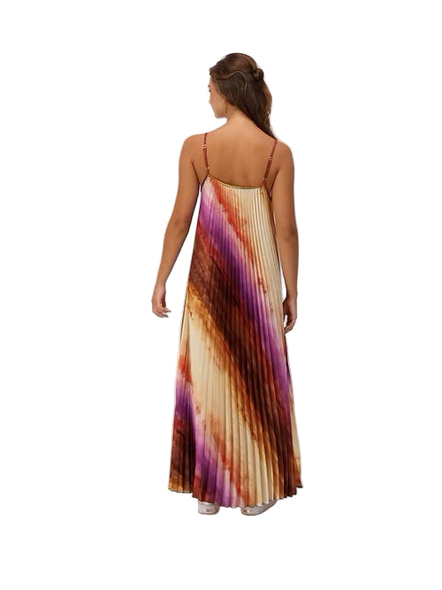 Pleated Maxi Dress