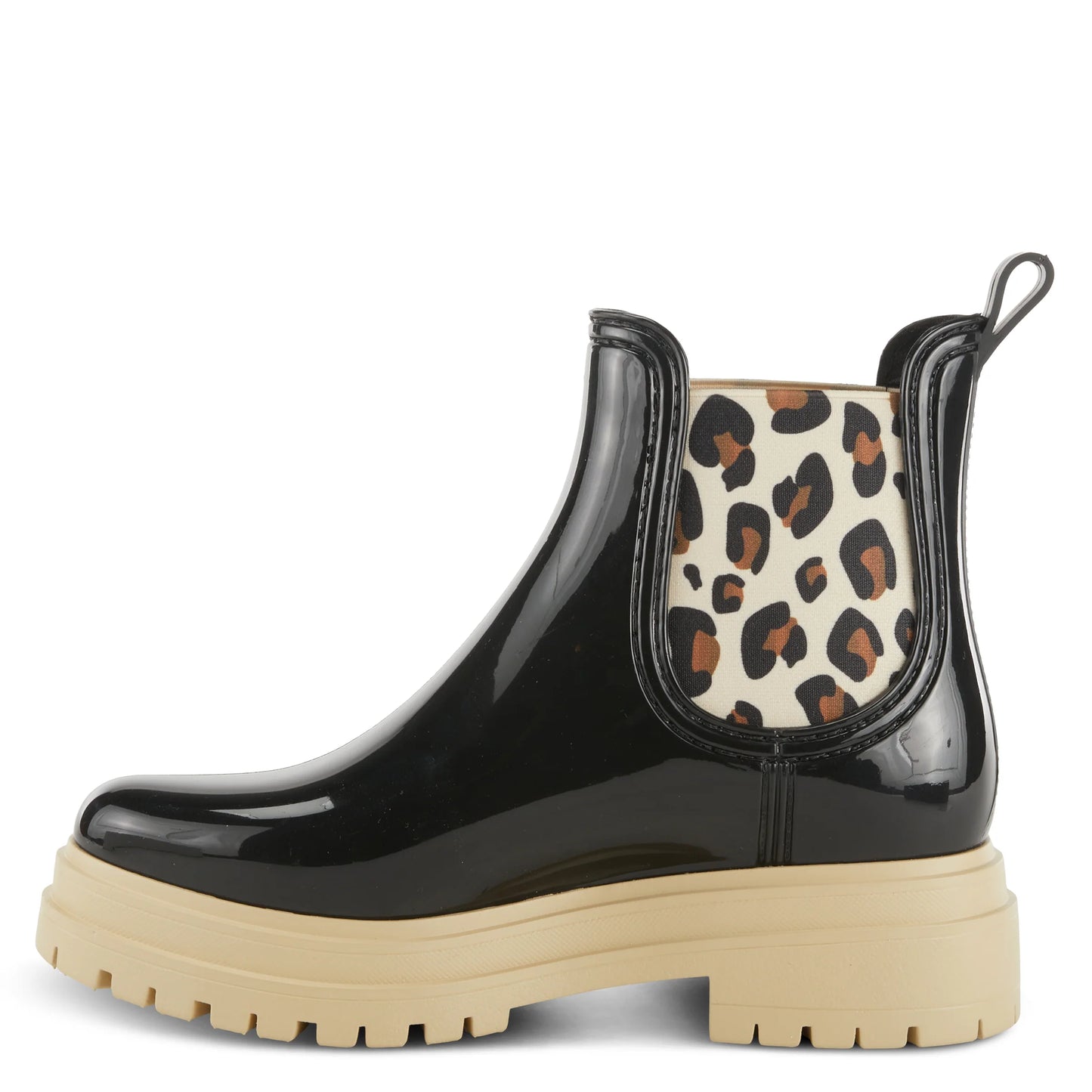 Reva Leopard Rain Bootie