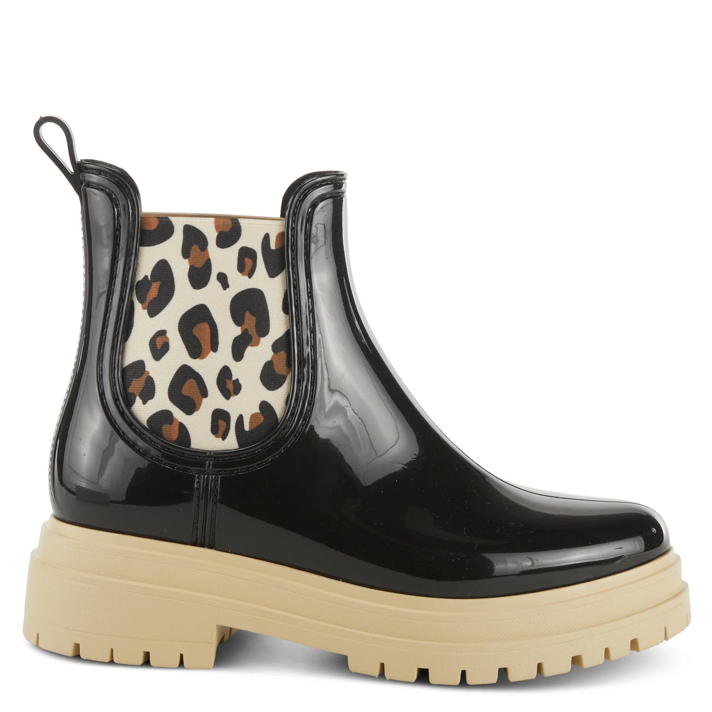 Reva Leopard Rain Bootie