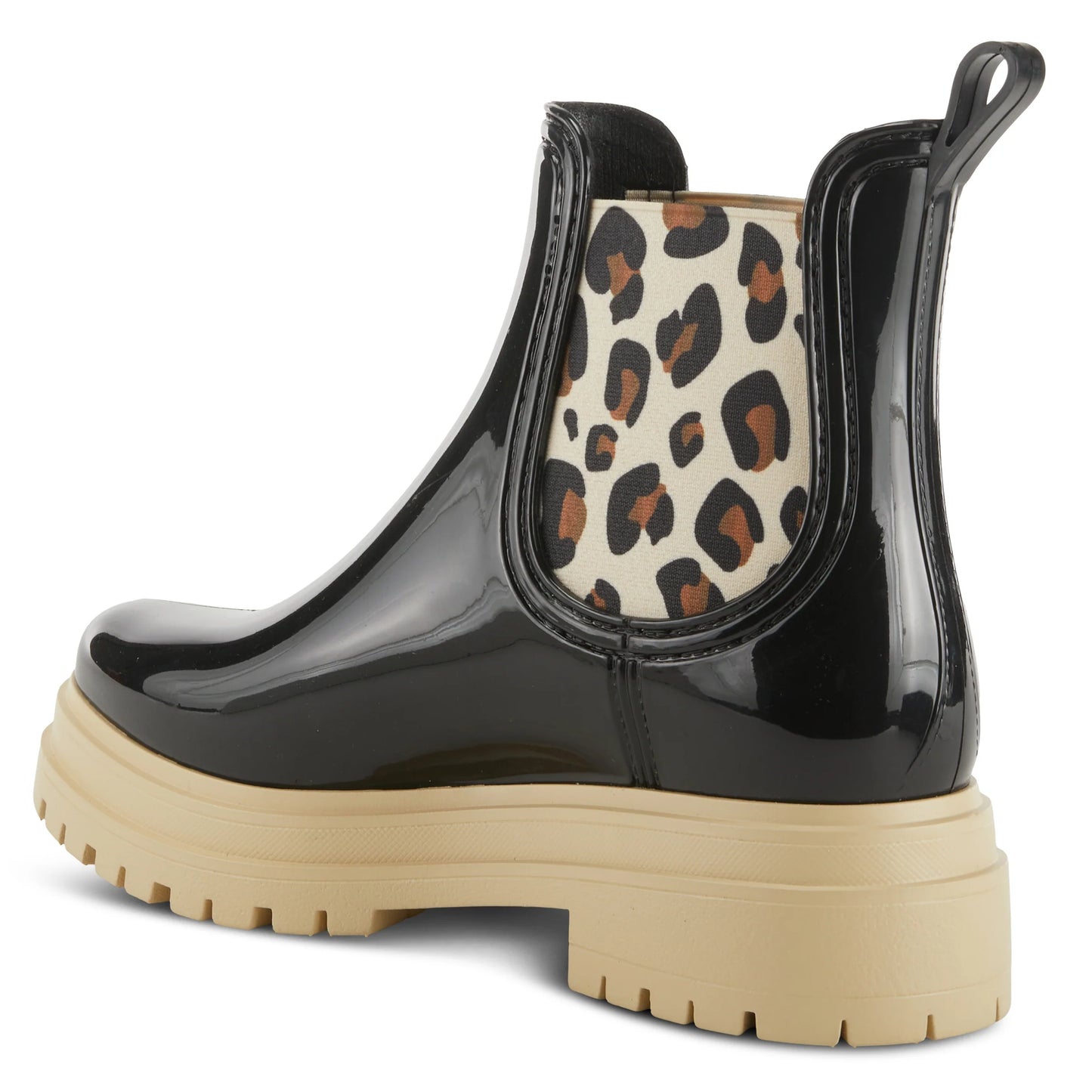 Reva Leopard Rain Bootie