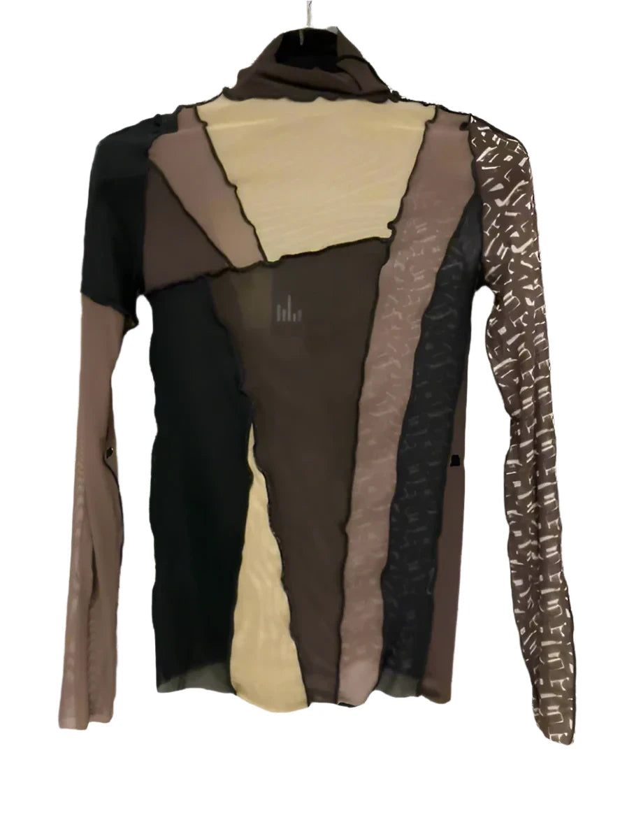 Artist Sheer Turtleneck Top