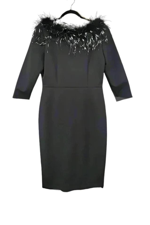 Black Feather Dress