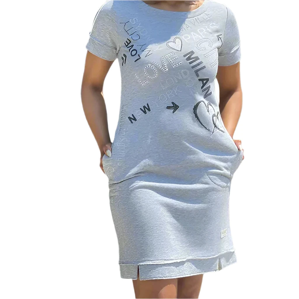Dolcezza Grey City Dress