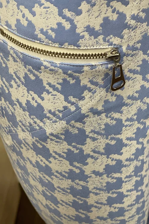 Houndstooth Stretch Slim Pants