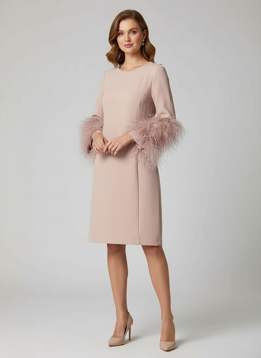 Feather Chemise Dress