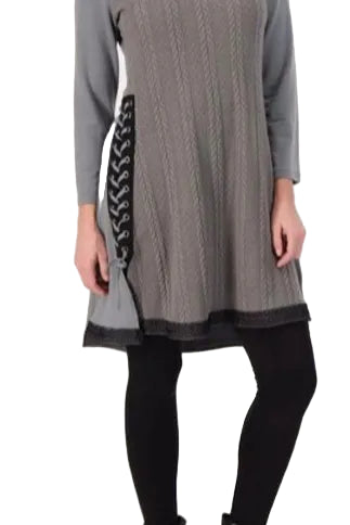 Cable Knit Sweater Dress
