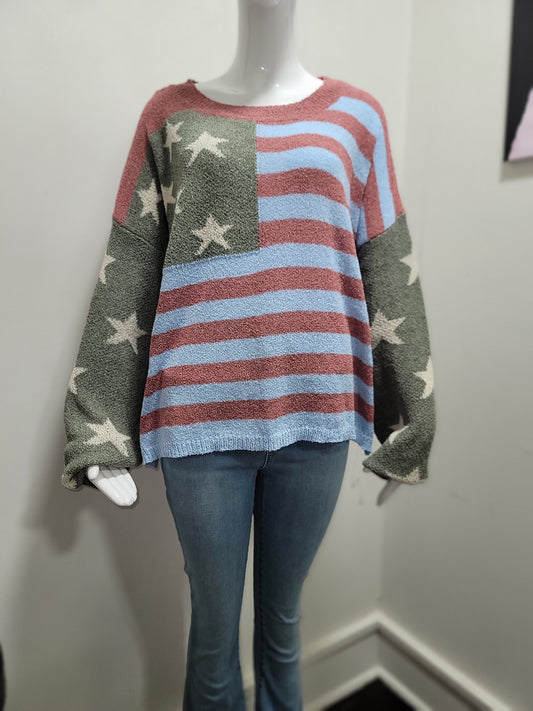 Stars & Stripes Knit Top