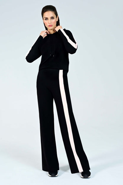 ICONA BLACK AND WHITE STRIPE PANTS