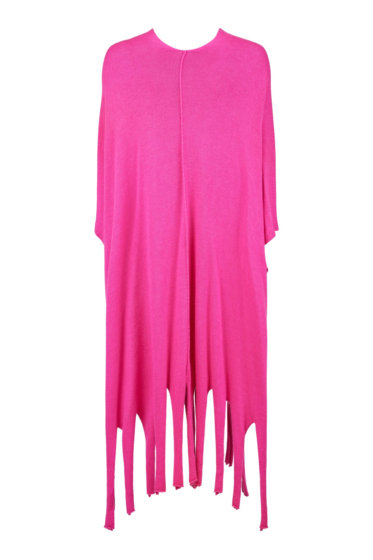 Hot Pink Sleeveless Cardigan