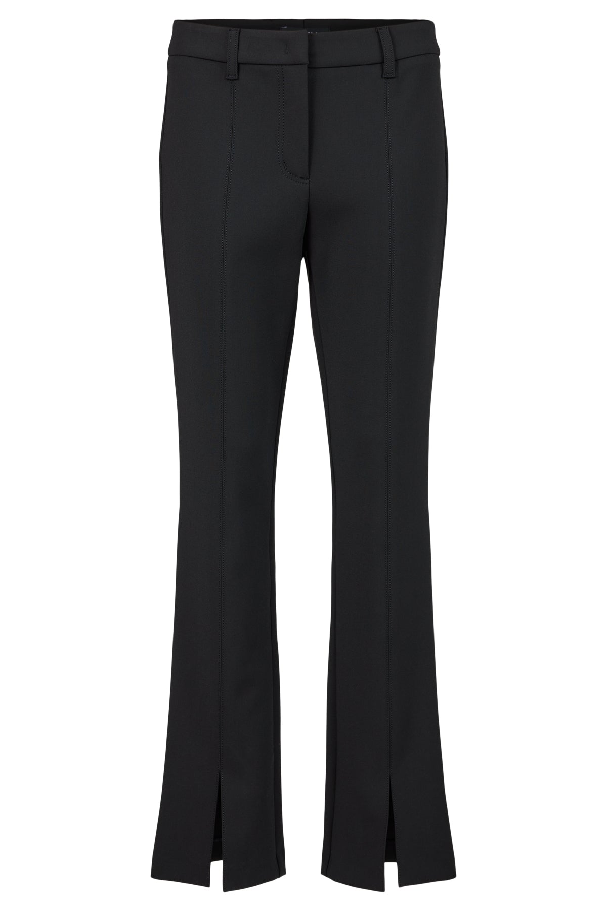 Black Slit Pants