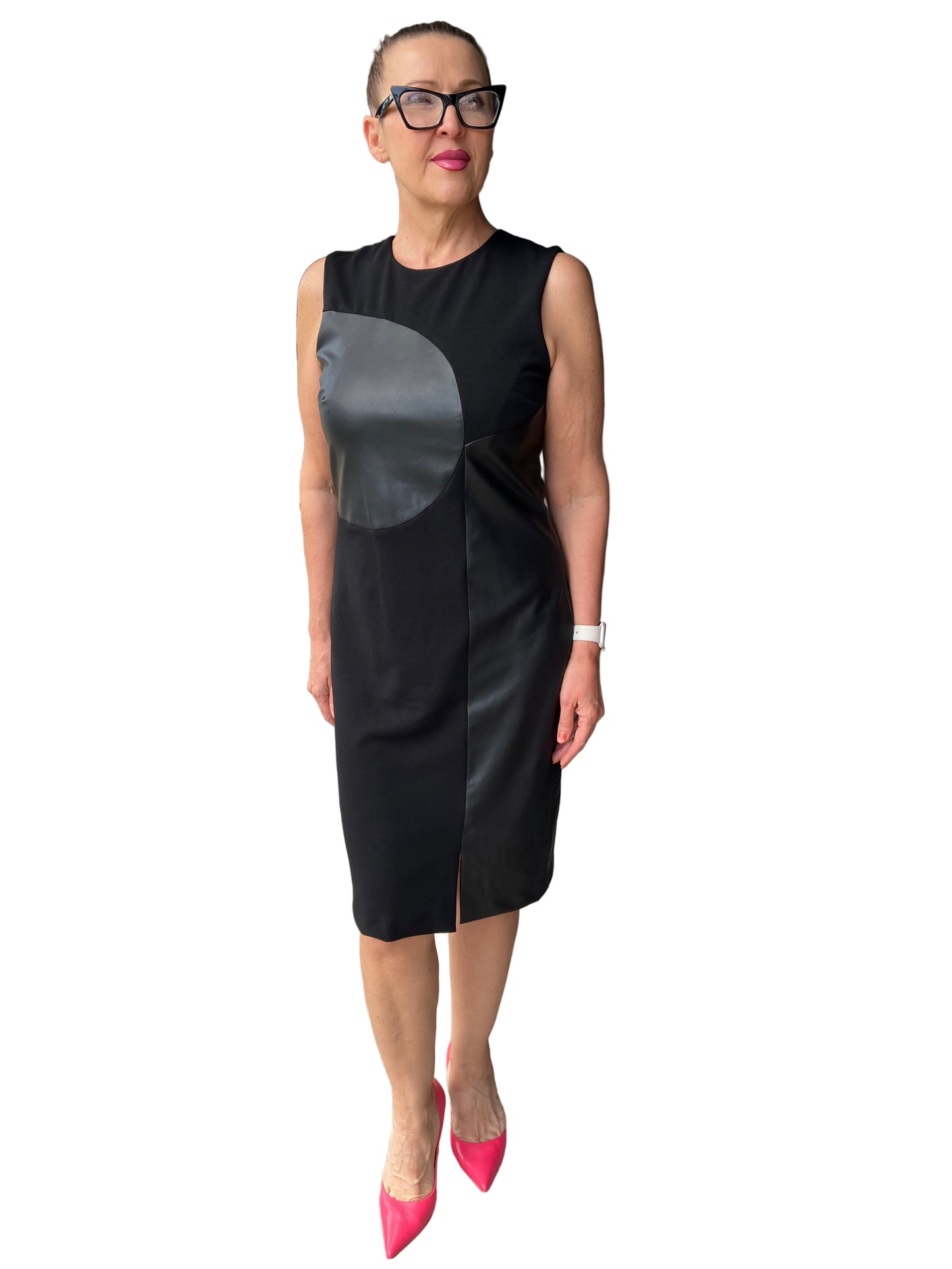 SCAPA LEATHER ABSTRACT DRESS