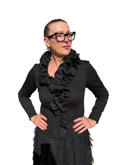 SCAPA PETAL COLLAR TOP