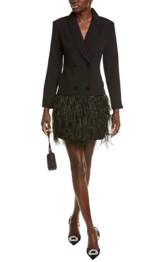 Blazer Feather Dress