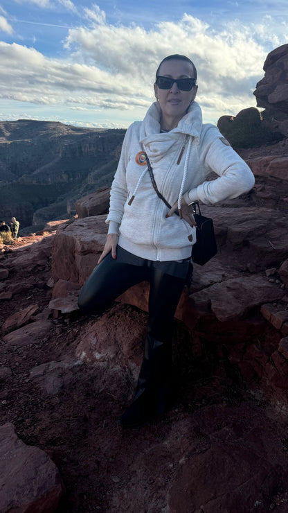 Hestia Cream zipper Sweater