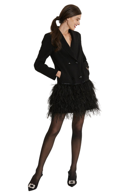Blazer Feather Dress
