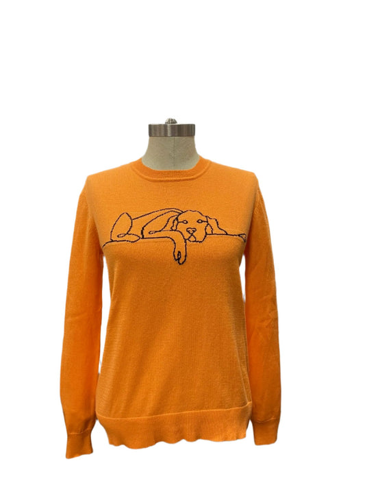 CASHMERE DOG PRINT SWEATER