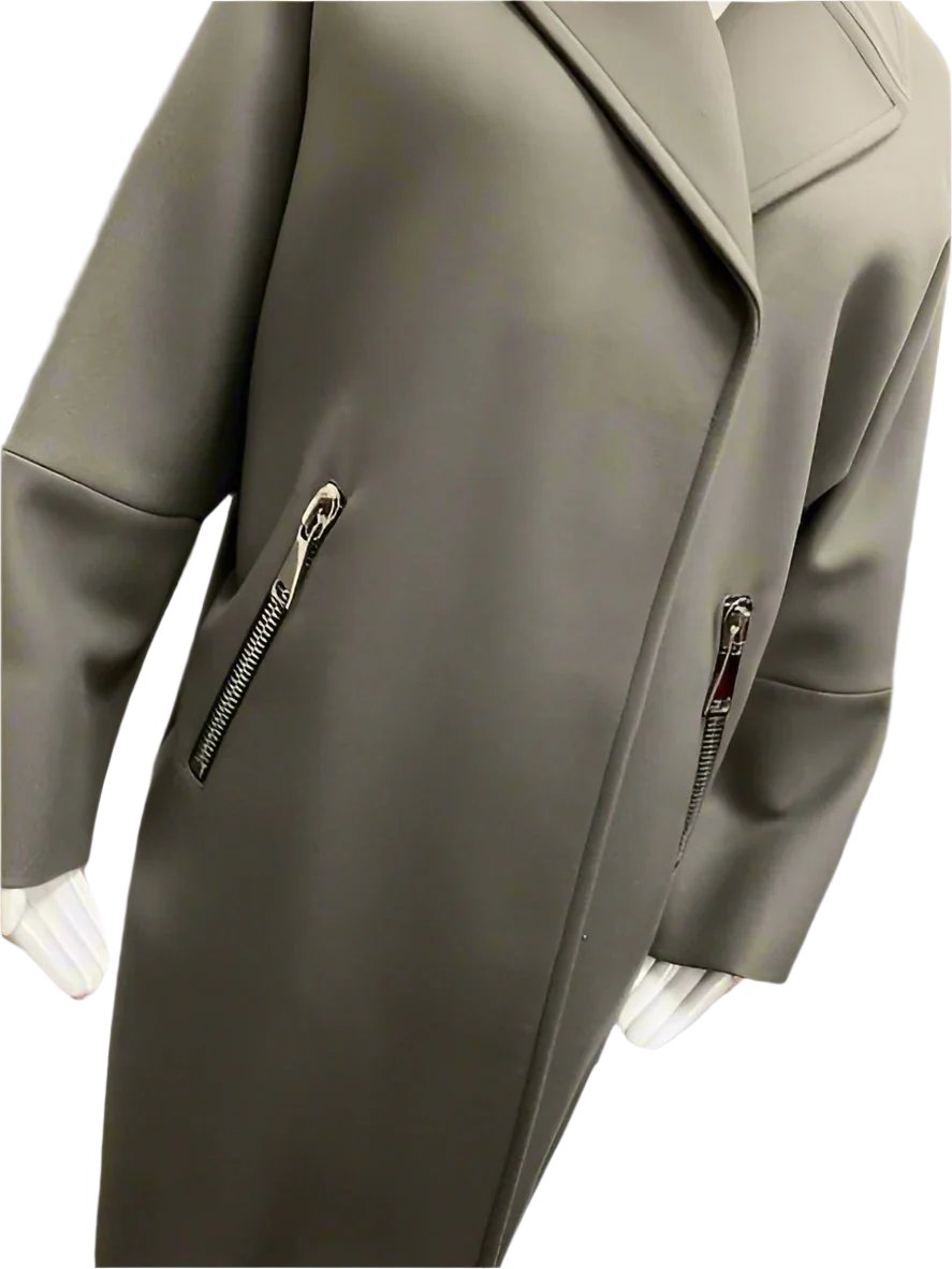 Grey Zipper Topcoat