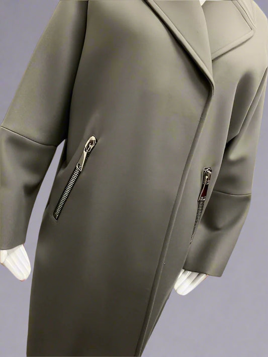 Grey Zipper Topcoat