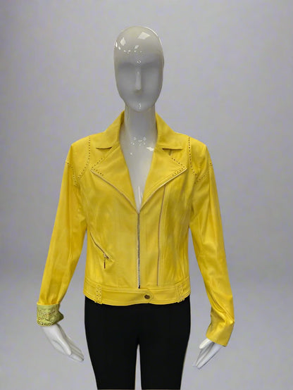 UltraSuede Canary Yellow Jacket