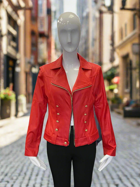 Ultra Suede Fire Red Jacket