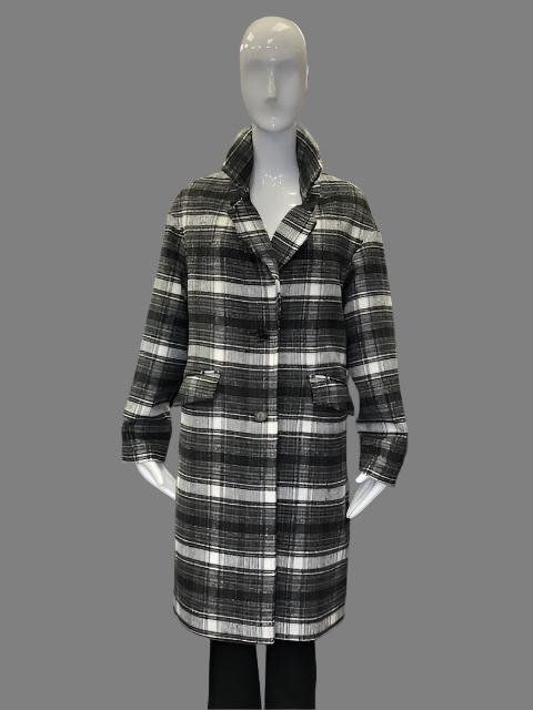 CLASSIC PLAID TRENCH COAT