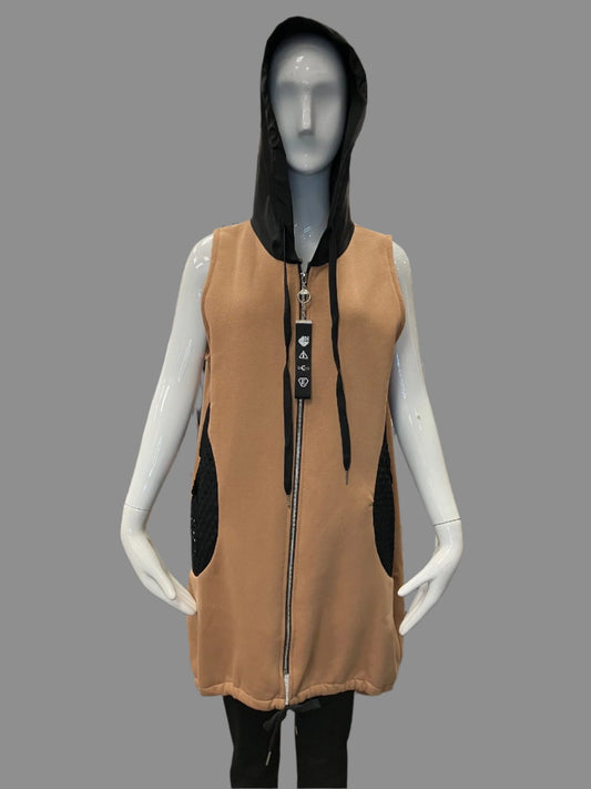 Sport Tan Zipper Vest