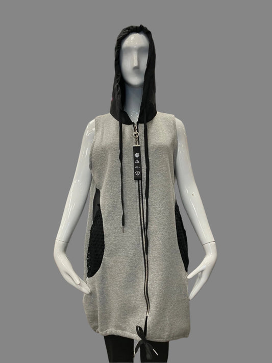 Sport Grey Zipper Vest