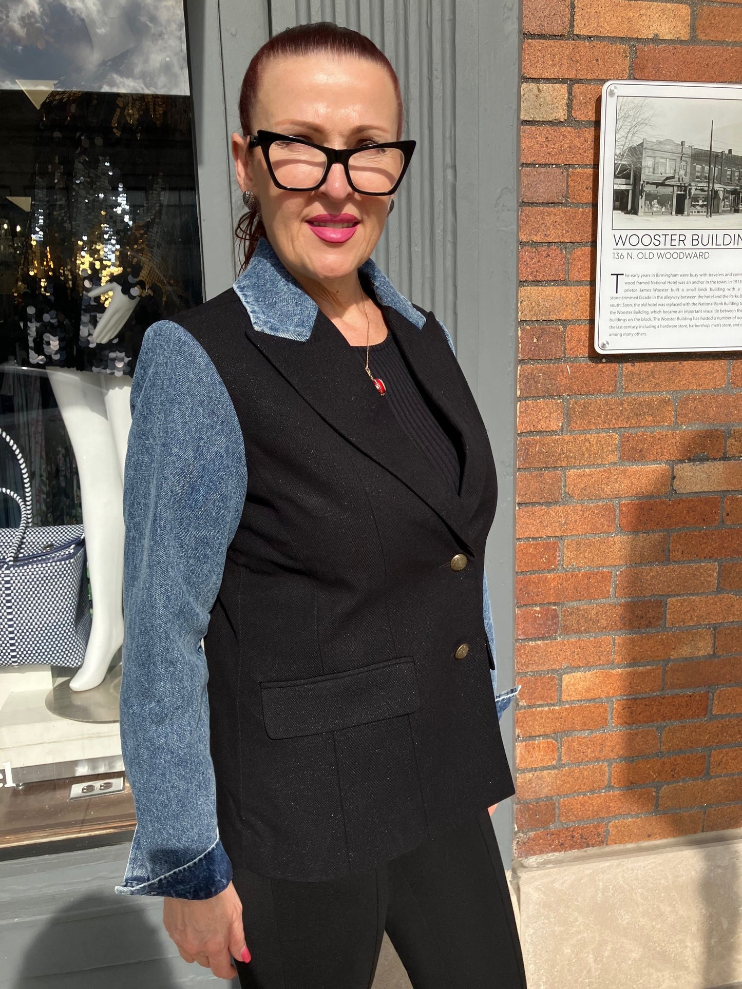 CONTOUR DENIM BLAZER