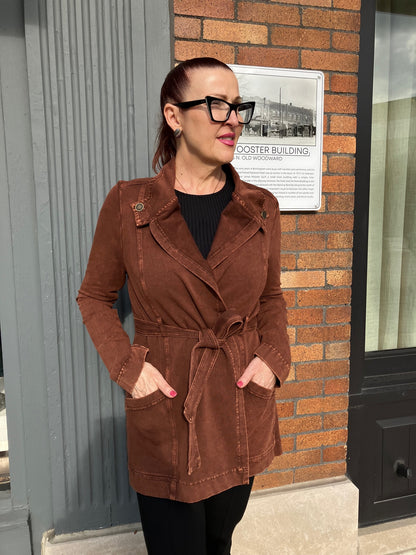 Cognac Cardigan Jacket