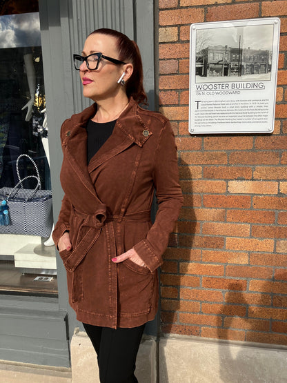 Cognac Cardigan Jacket