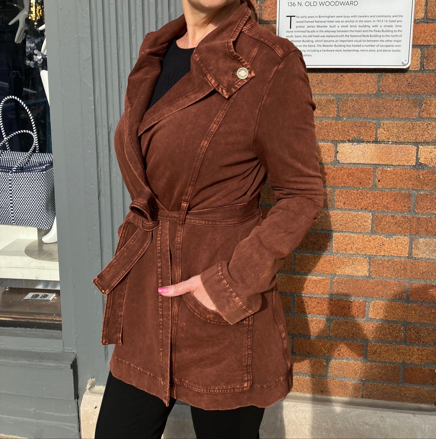 Cognac Cardigan Jacket