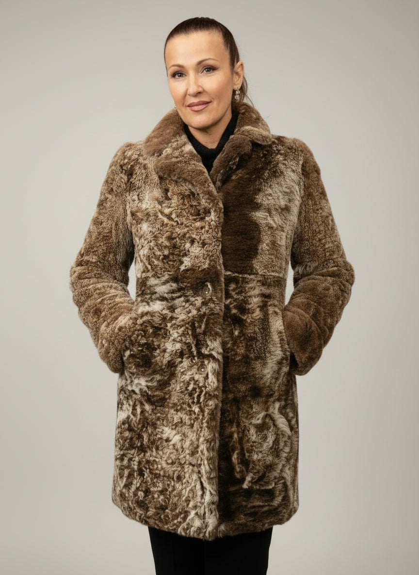 GIMO CURLY LAMB COAT